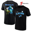 Detroit Lions x Monster Inc Funday cartoon shirt Unisex