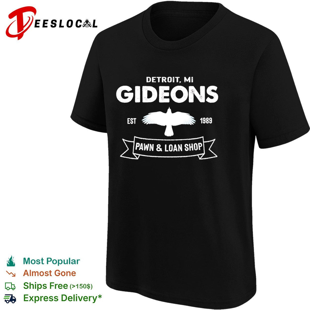 Detroit MI Gideons Pawn and Loan Shop est 1989 eagle shirt Unisex
