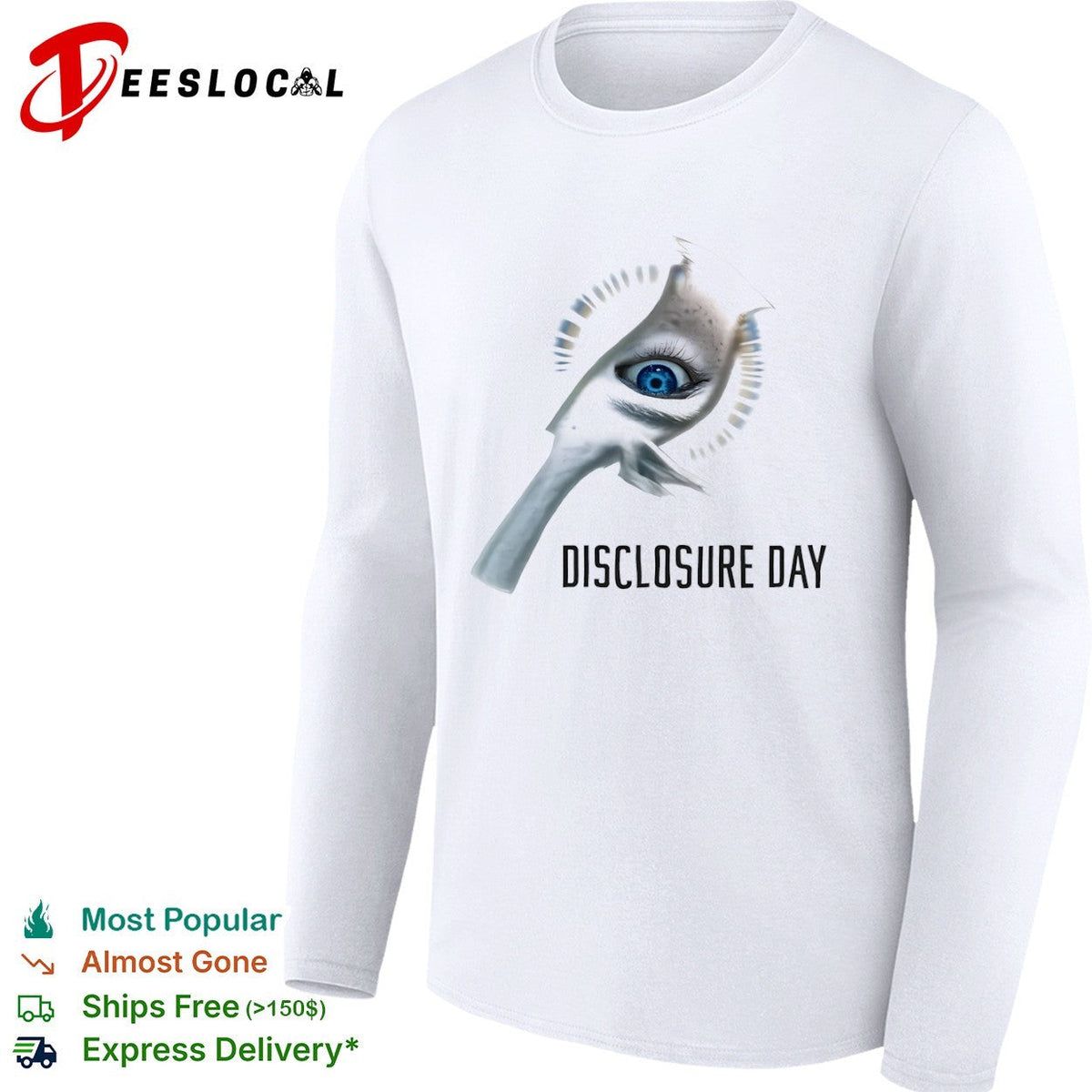 Disclosure Day Surreal Alien Eye Reveal Extraterrestrial UAP Disclosure Event shirt Unisex