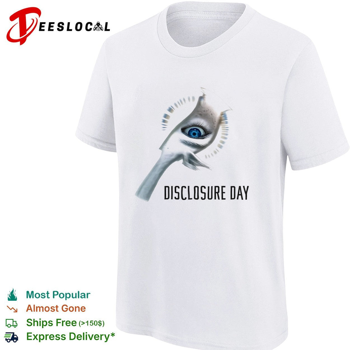 Disclosure Day Surreal Alien Eye Reveal Extraterrestrial UAP Disclosure Event shirt Unisex