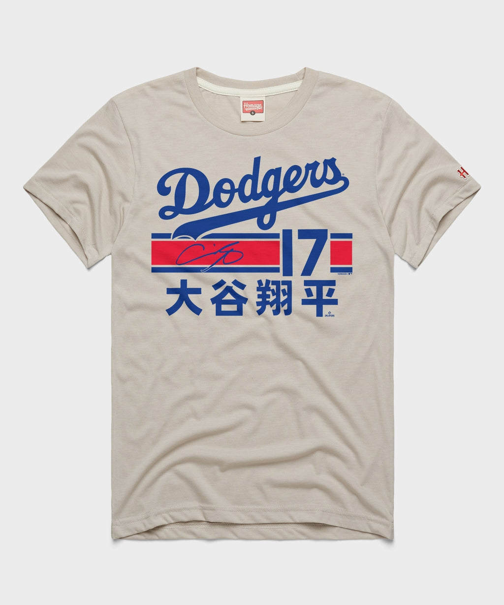 Dodgers Shohei Ohtani Japanese Signature Jersey Unisex