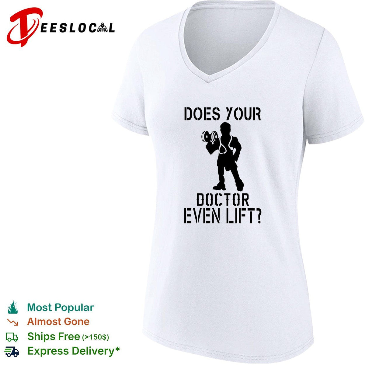 Does your doctor even lift funny shirt Unisex