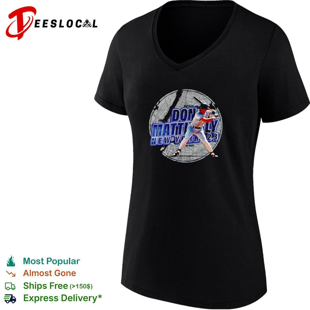 Don Mattingly New York Yankees batting stadium graphic shirt Unisex