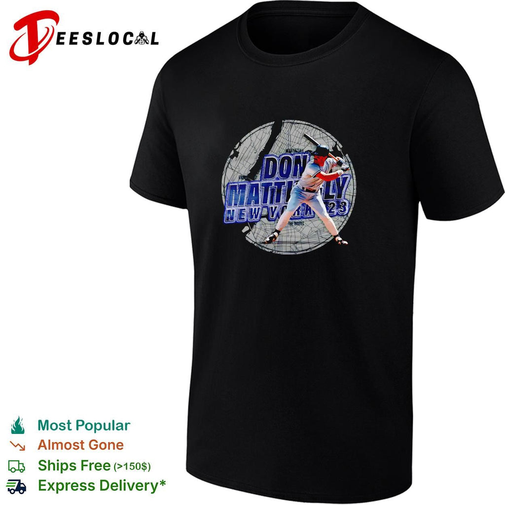 Don Mattingly New York Yankees batting stadium graphic shirt Unisex