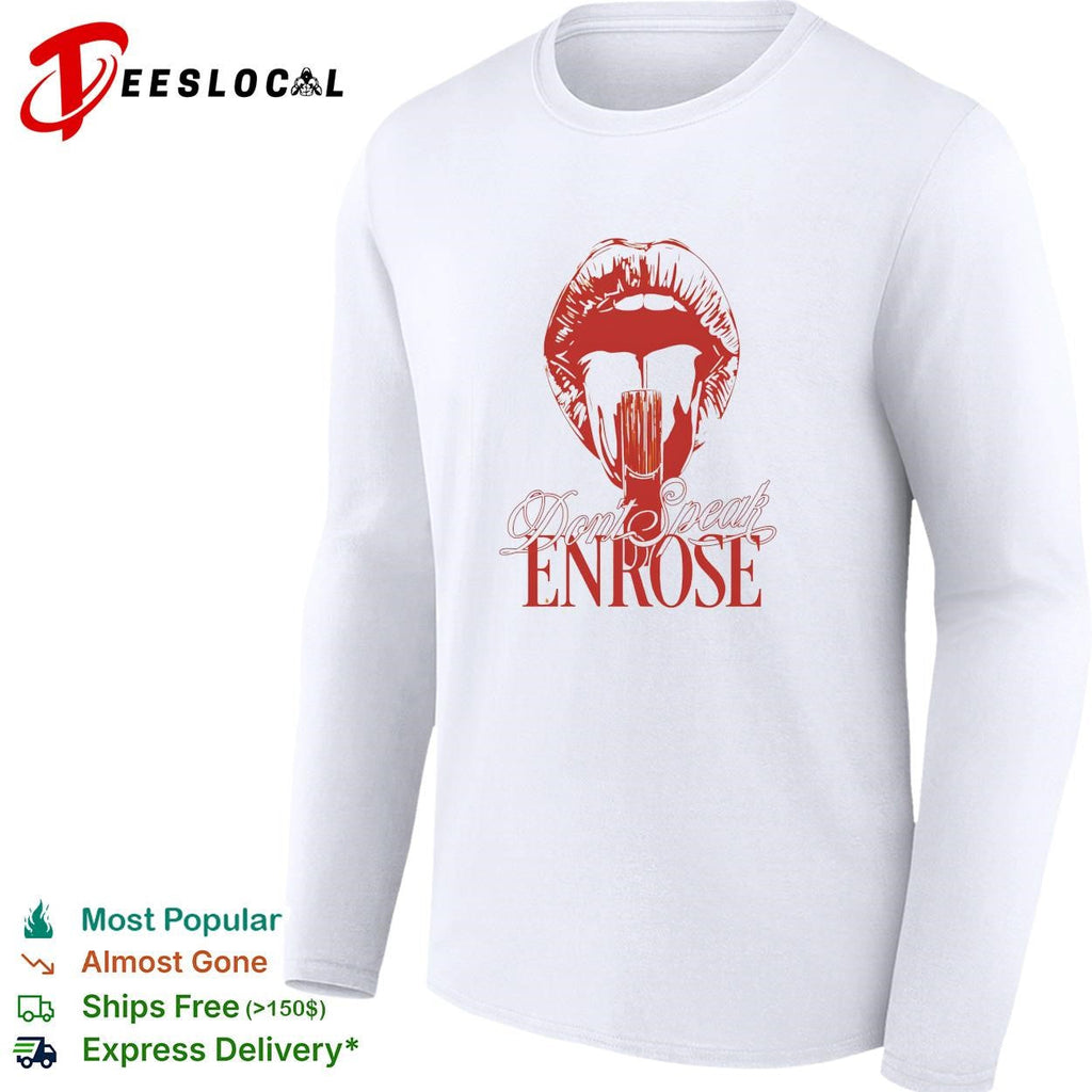 Don_t Speak ENROSE Lips and Lollipop Graphic Aesthetic Urban Pop Culture shirt Unisex