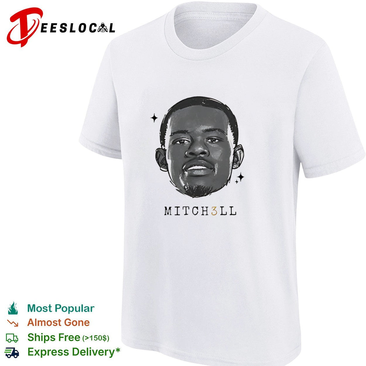 Donovan Mitchell Cleveland Cavaliers NBA MITCH3LL player basketball shirt Unisex