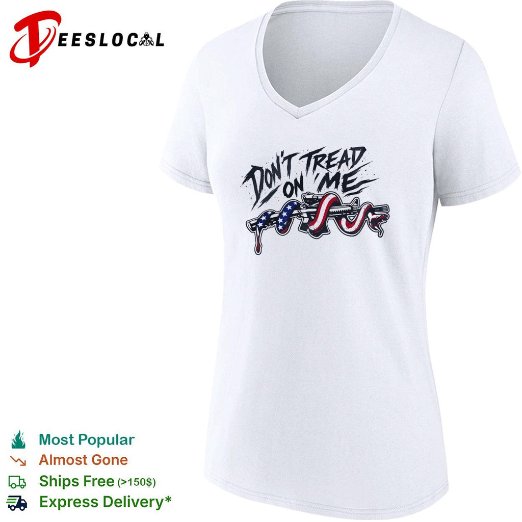 Don’t Tread on Me American Flag Snake and Rifle Patriotic Second Amendment shirt Unisex