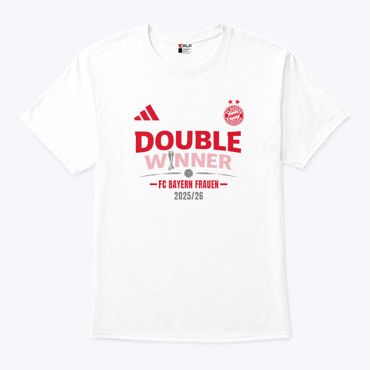 Double Winner FC Bayern Frauen 2025 2026 Shirt Unisex