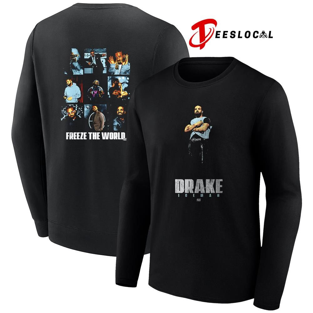 Drake Iceman freeze the world graphic shirt Unisex