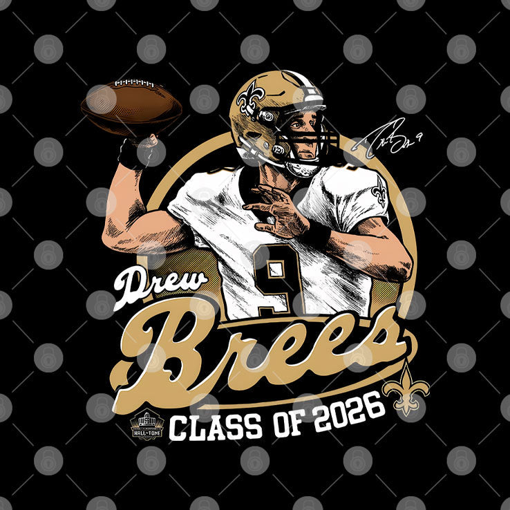 Drew Brees Hall Of Fame 2026 T Shirt Unisex