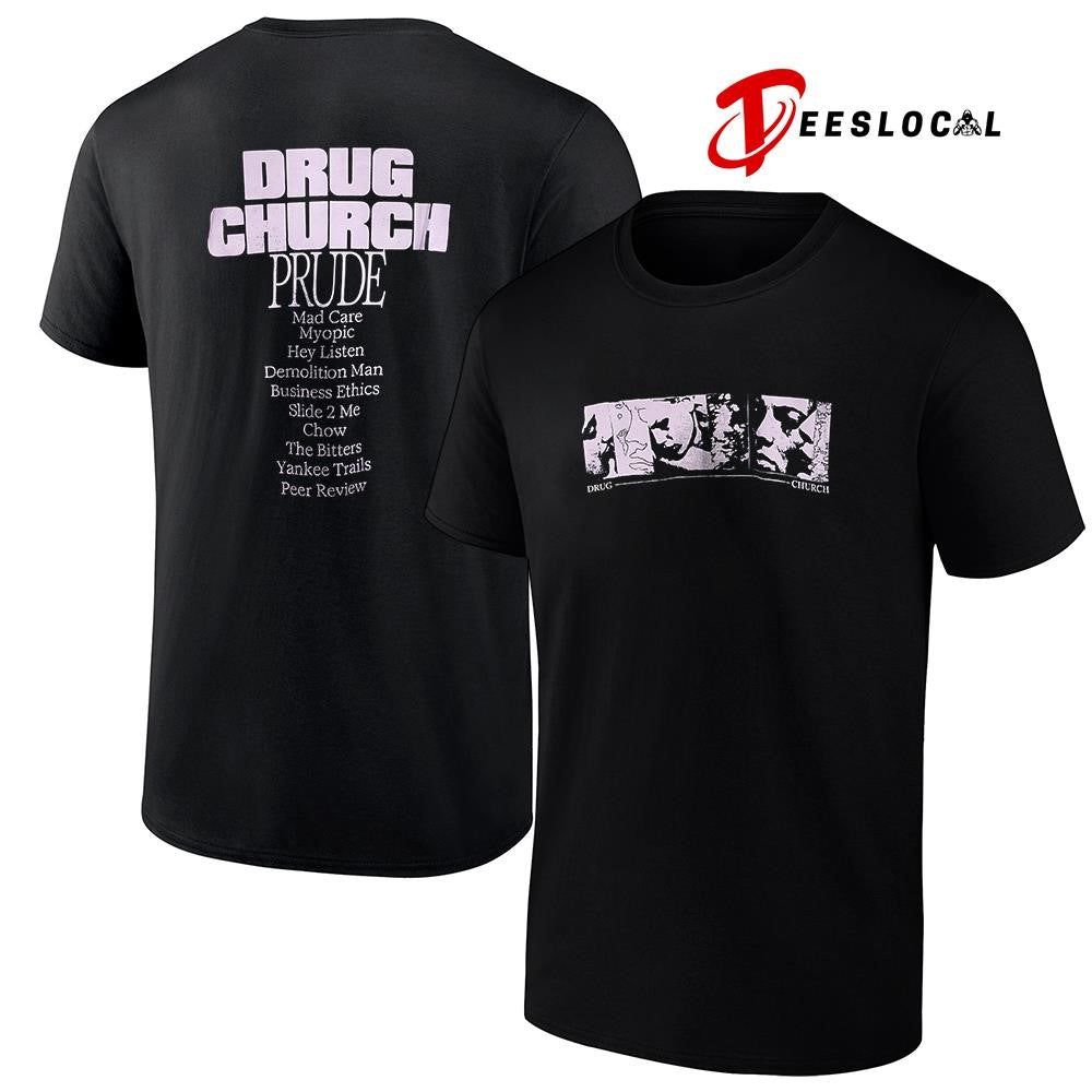Drug Church Prude tracklist shirt Unisex
