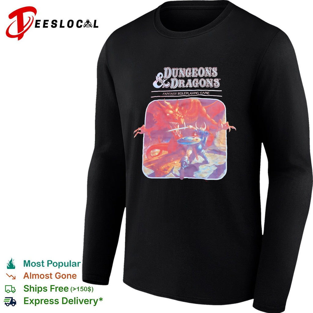 Dungeons and Dragons Fantasy Roleplaying Game Red Dragon Warrior shirt Unisex