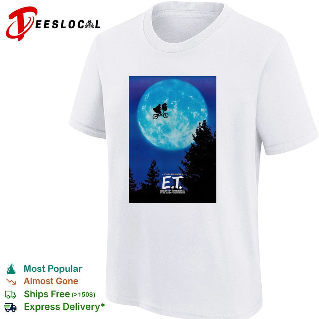 ET the extra terrestrial a steven spielberg film in his adventure on earth shirt Unisex