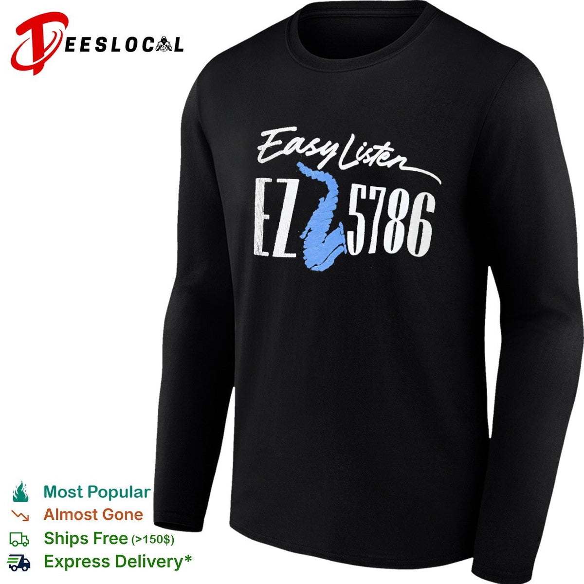 Easy Listen saxophone EZ 5786 shirt Unisex