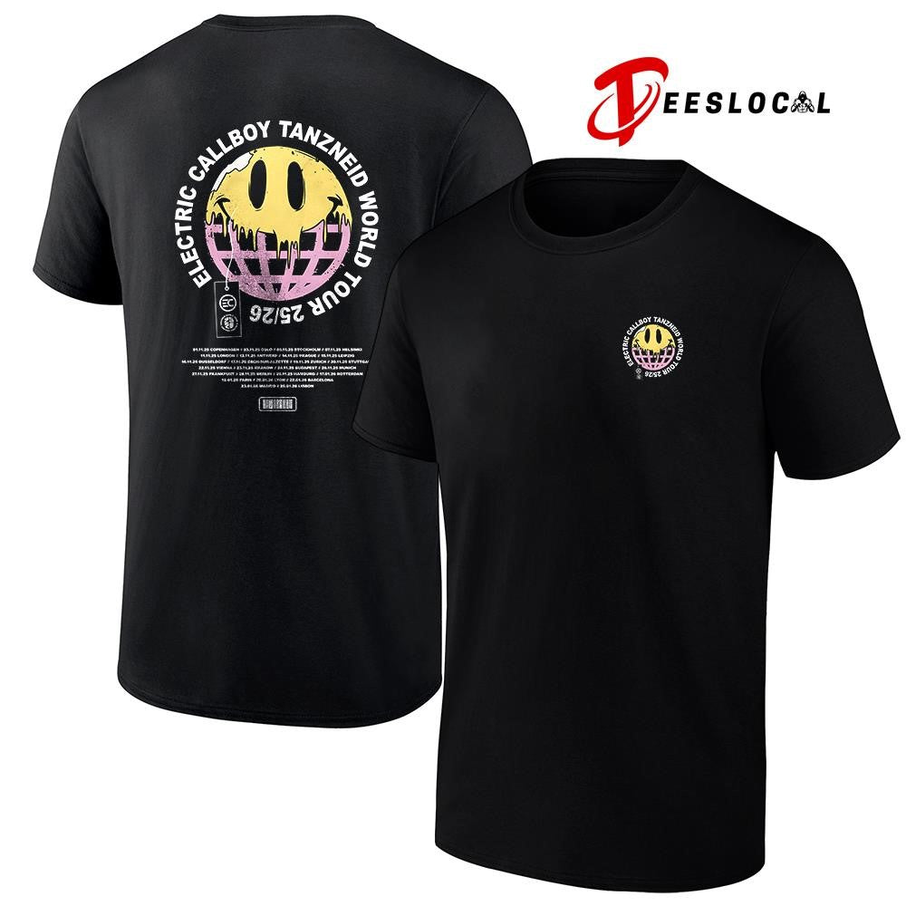 Electric Callboy Let The Good Times Roll Tanzneid world tour globe shirt Unisex