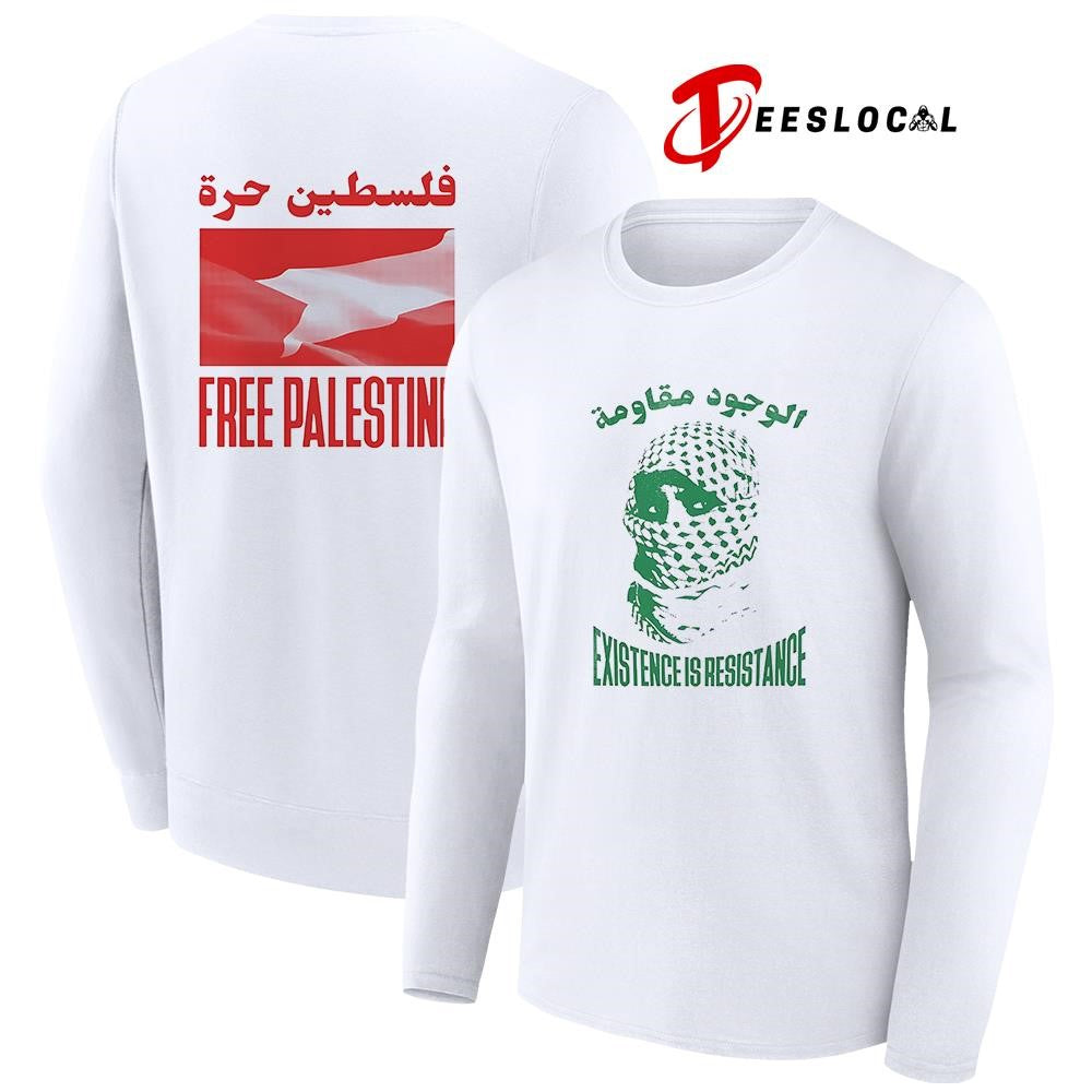 Exrsstence is resistance free Palestine graphic shirt Unisex