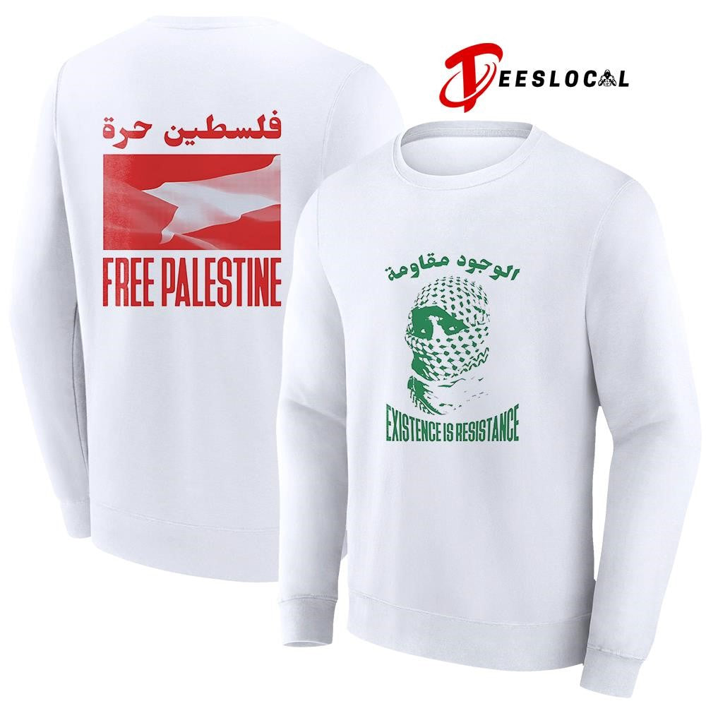 Exrsstence is resistance free Palestine graphic shirt Unisex