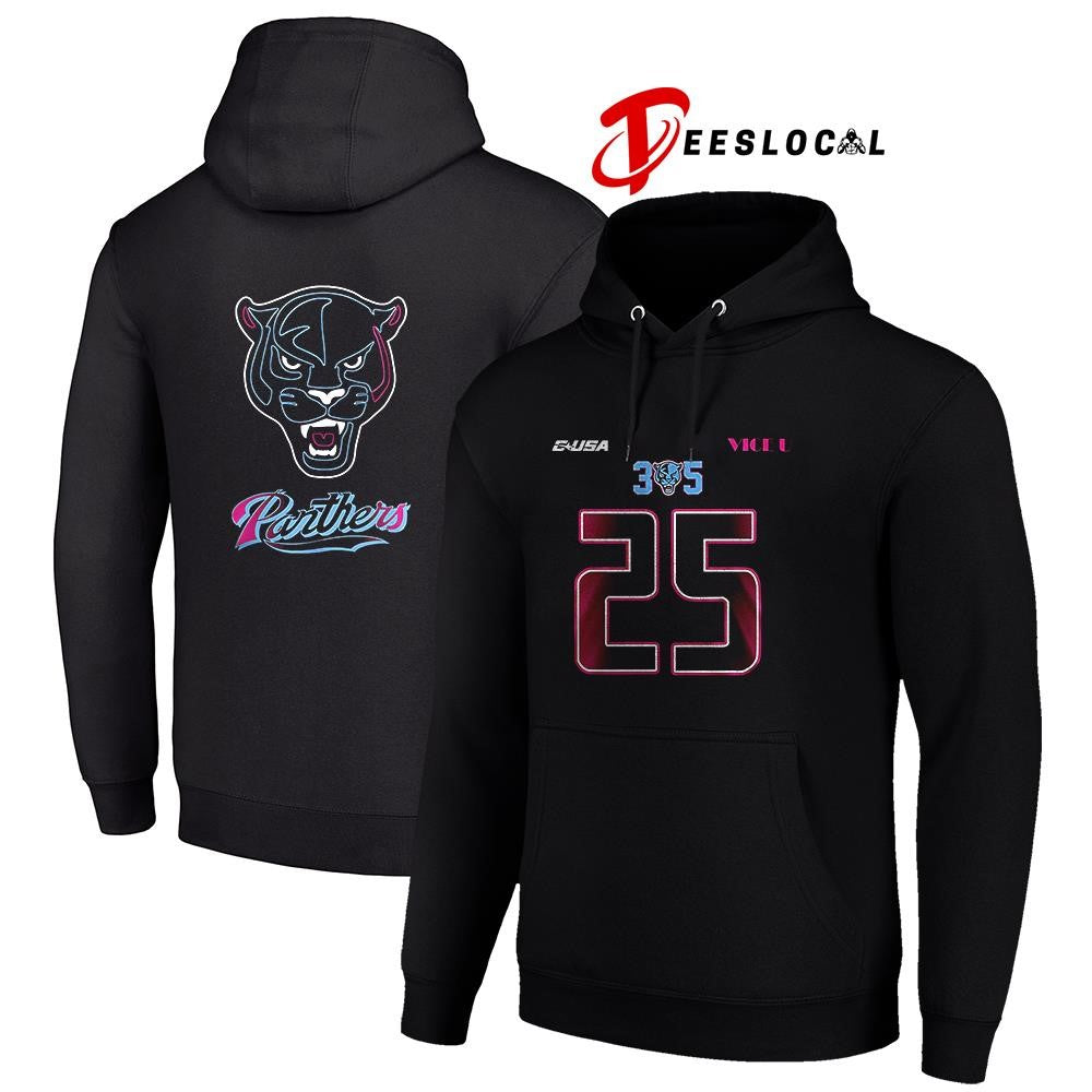 FIU Panthers 305 25 volume III neon lights graphic shirt Unisex