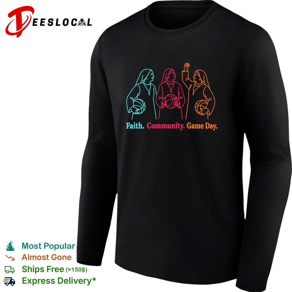 Faith community game day three nuns shirt Unisex