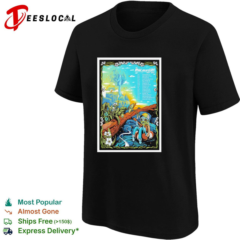 Fantasy nature tour poster scenic illustration concert shirt Unisex