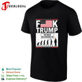 Fck Trump Go Back We Screwed Up Evolution Of Man Donald Trump shirt Unisex