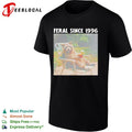 Feral since 1996 raccoon funny shirt Unisex