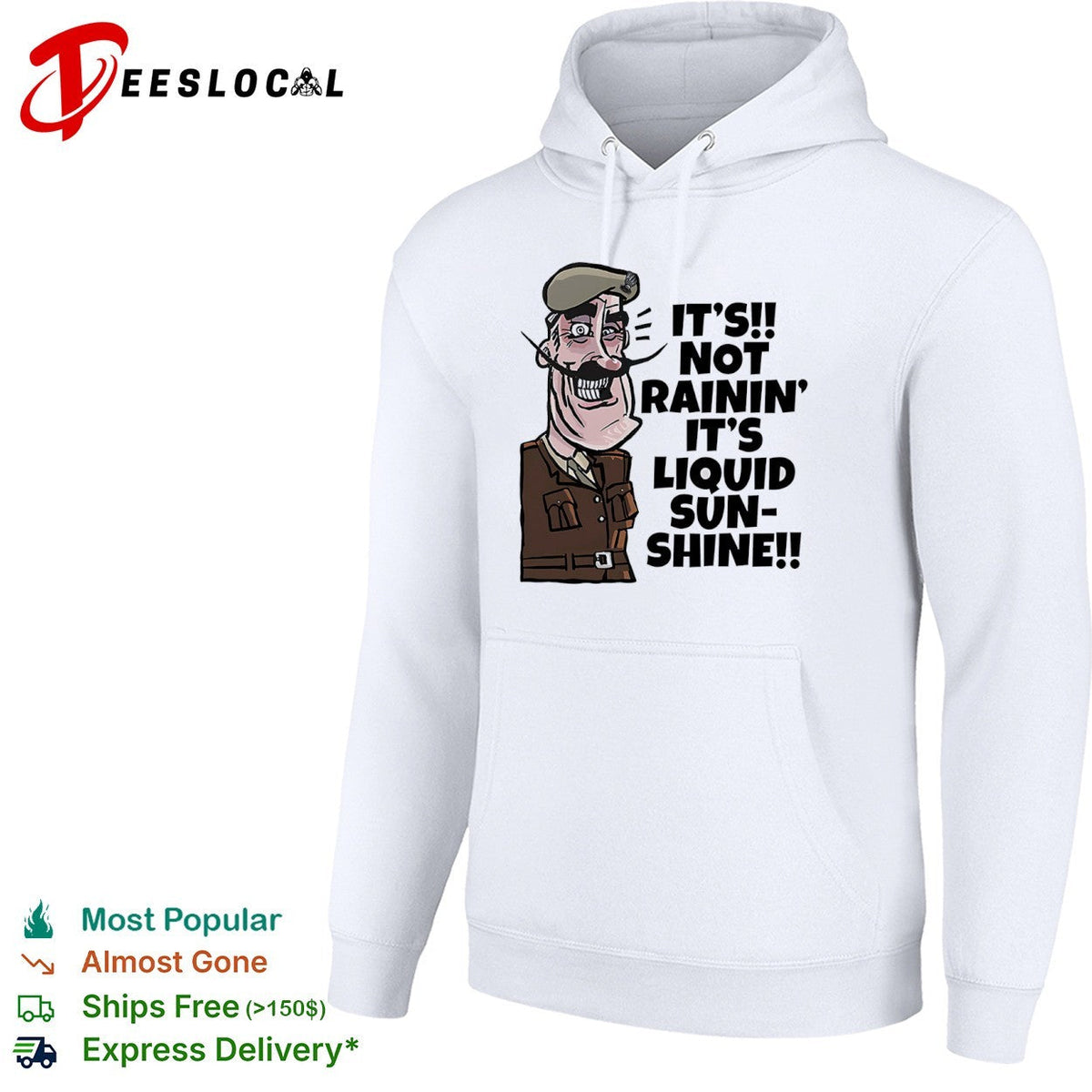 Field Marshal Montgomery It is not rainin it is liquid sunshine British Army shirt Unisex