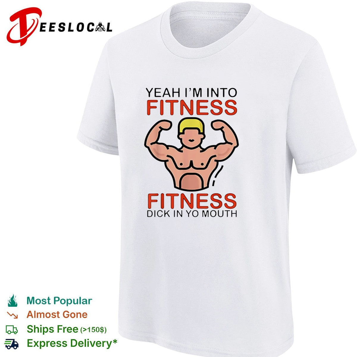 Fitness gym humor adult quote bold graphic shirt Unisex