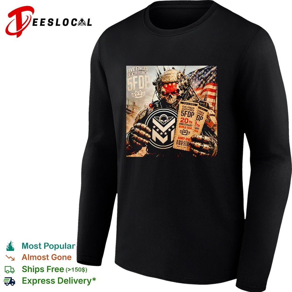 Five Finger Death Punch 20th anniversary world tour shirt Unisex