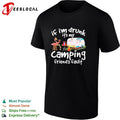 Flamingo If I’m drunk It’s my camping friends’ fault shirt Unisex