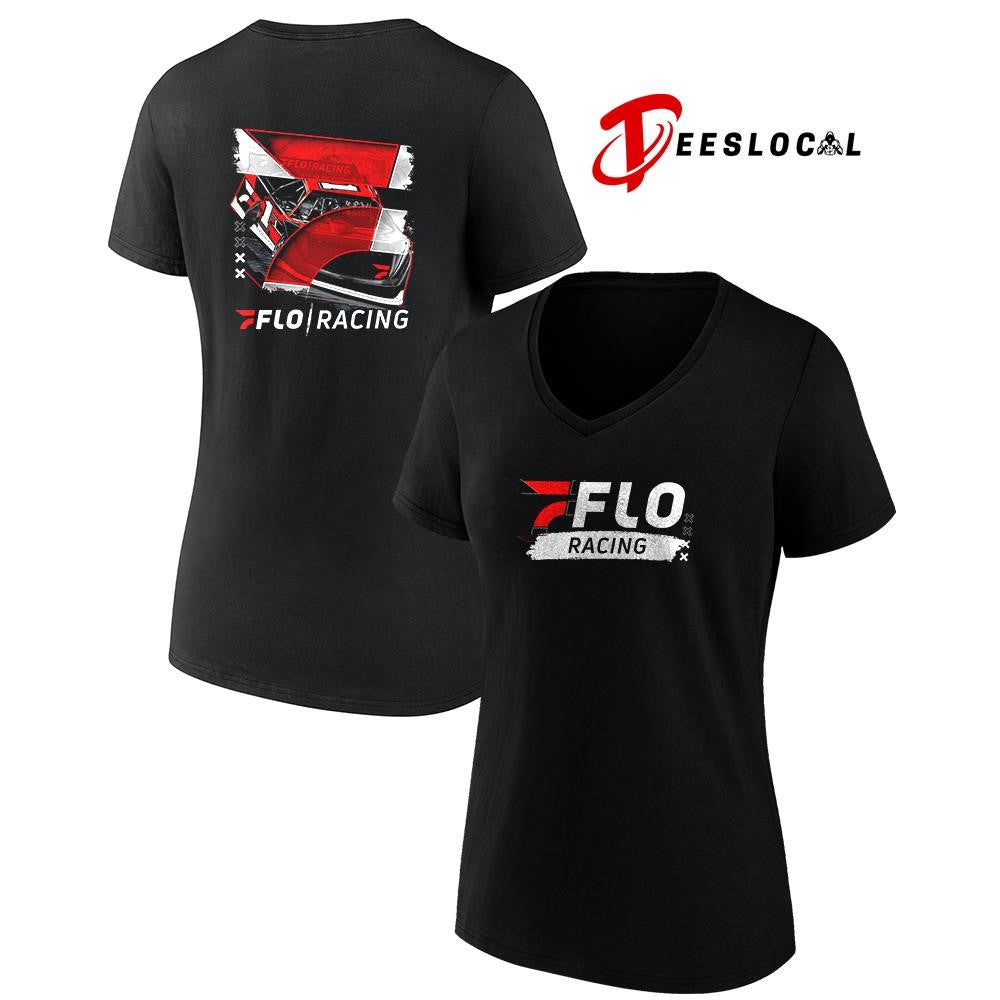 Flo racing car racing graphic shirt Unisex