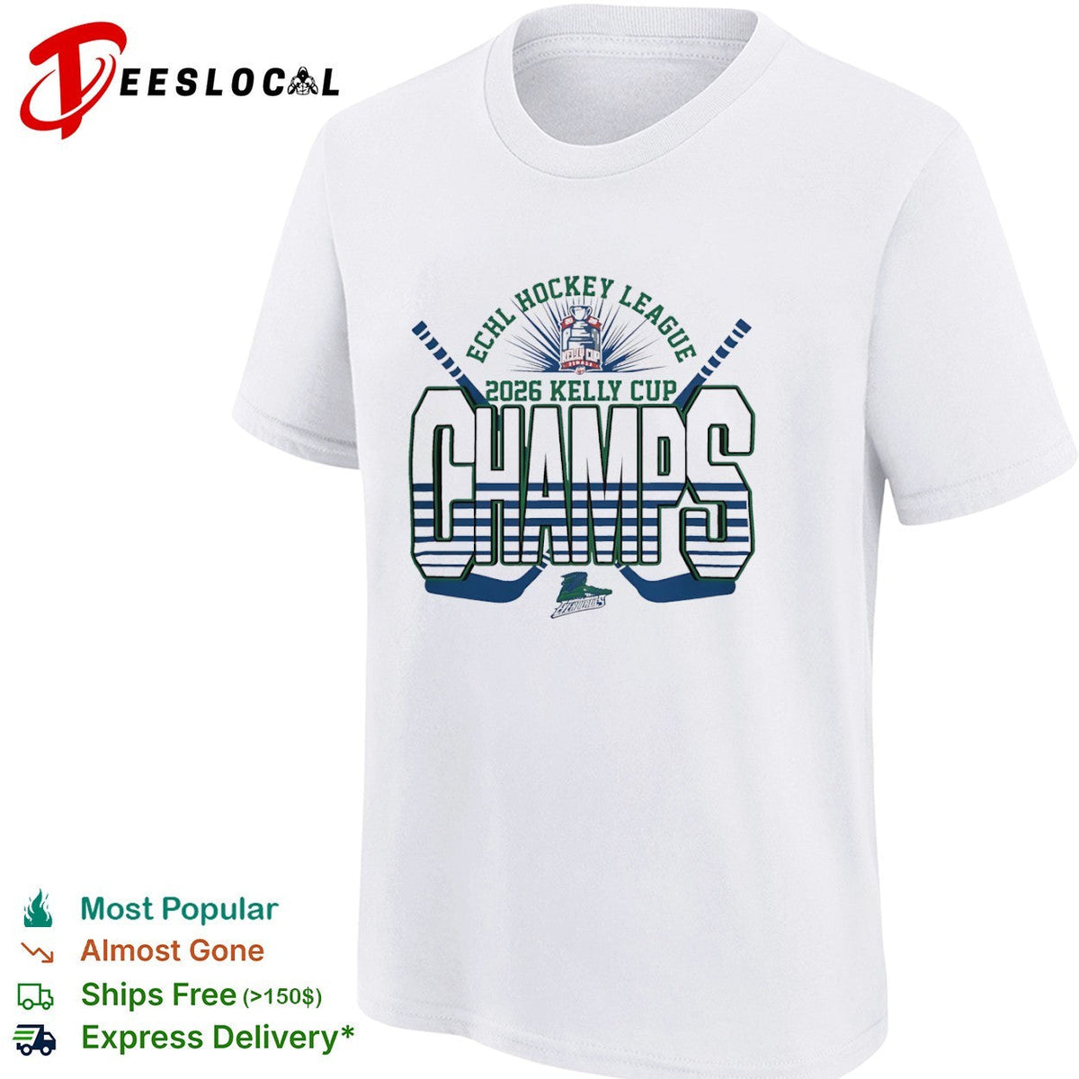 Florida Everblades 2026 Kelly Cup Champs ECHL Hockey League Winners Graphic shirt Unisex