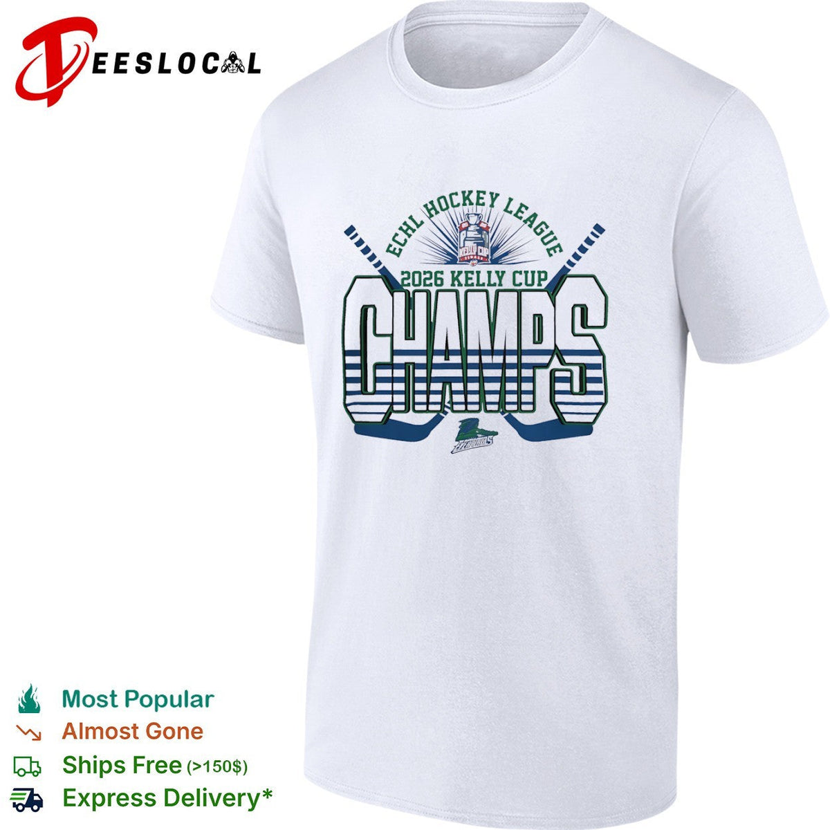 Florida Everblades 2026 Kelly Cup Champs ECHL Hockey League Winners Graphic shirt Unisex