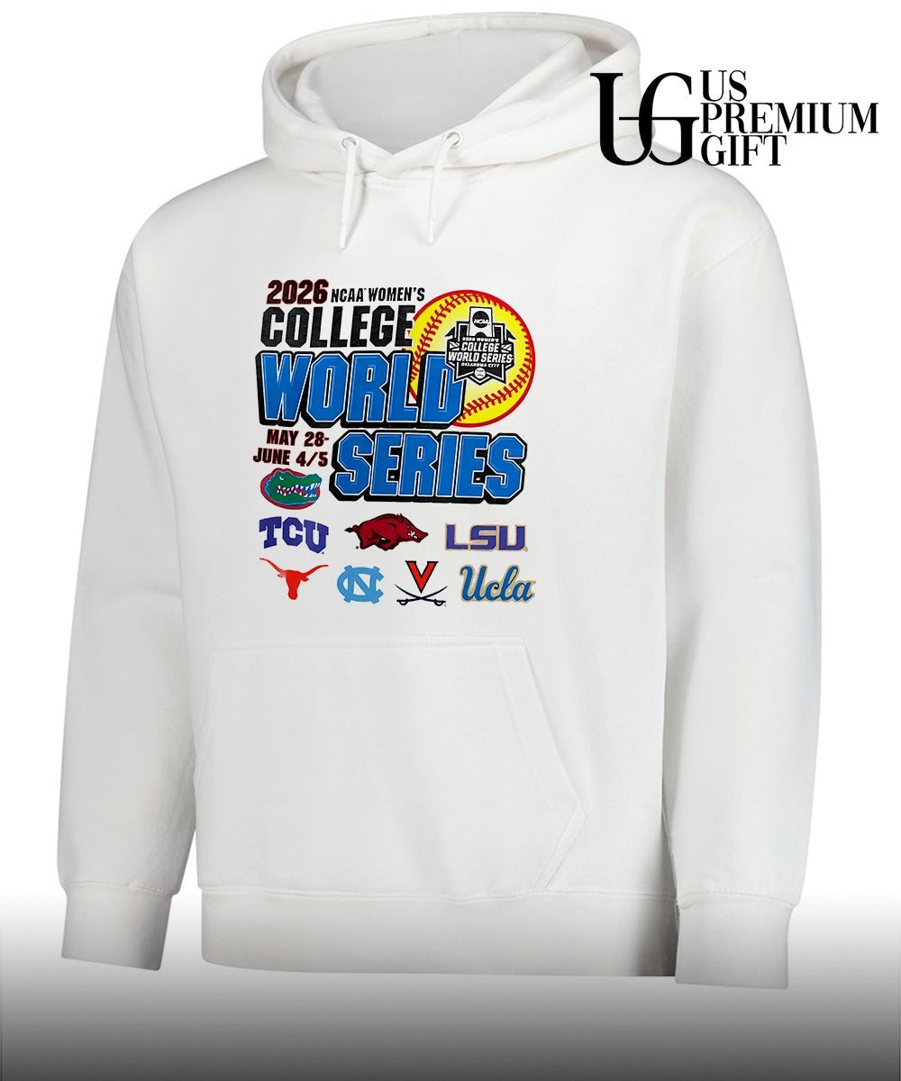 Florida TCU Arkansas LSU Texas UNC UVA UCLA 2026 NCAA Women’s College World Series shirt Unisex