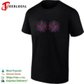 Fourth of July fireworks patriotic red blue stars vintage graphic shirt Unisex