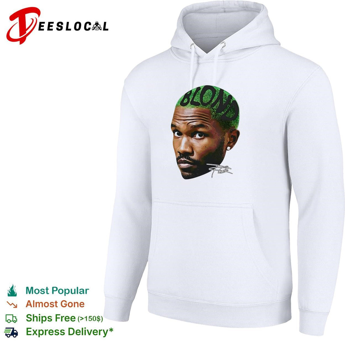 Frank Ocean Blonde portrait caricature music graphic shirt Unisex