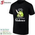 Frog I slept badly so today I will be choosing violence shirt Unisex