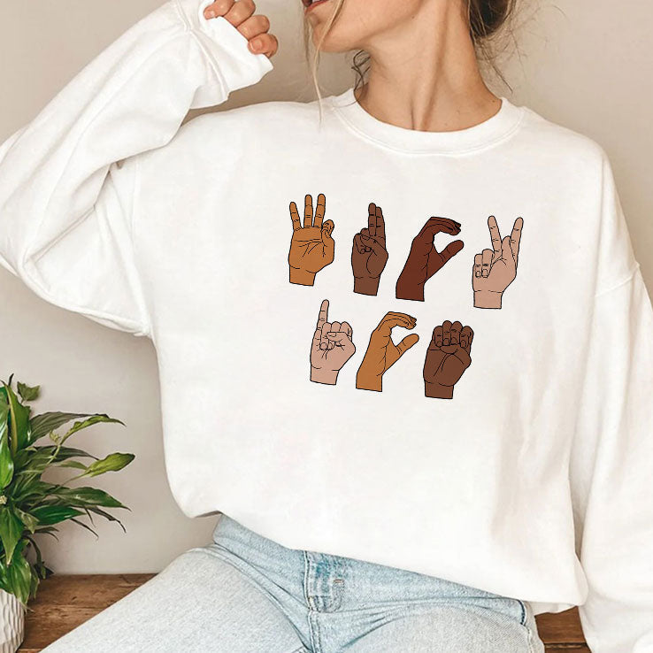 Fuck ICE Hand Sign Language T Shirt Unisex