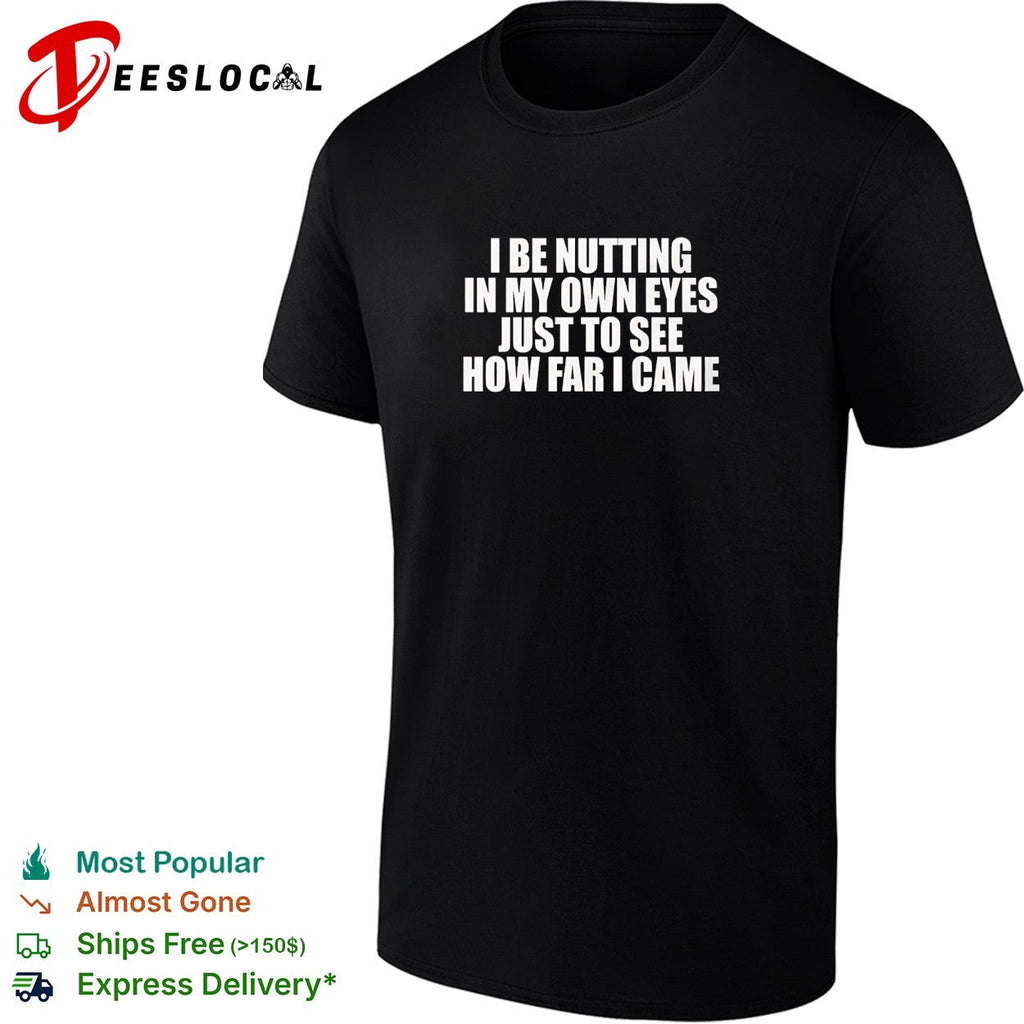 Funny adult humor bold text dark background shirt Unisex