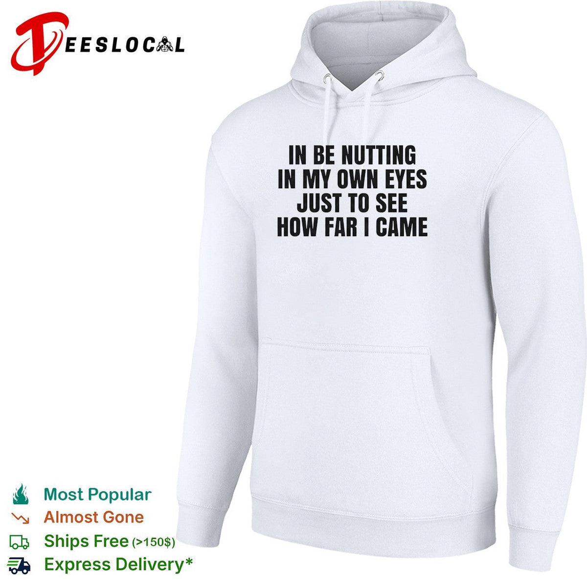 Funny adult humor bold text white background shirt Unisex