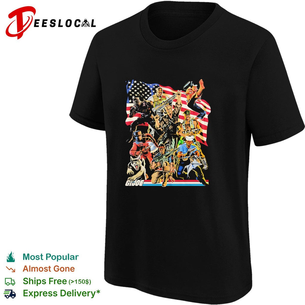 GI Joe American flag shirt Unisex