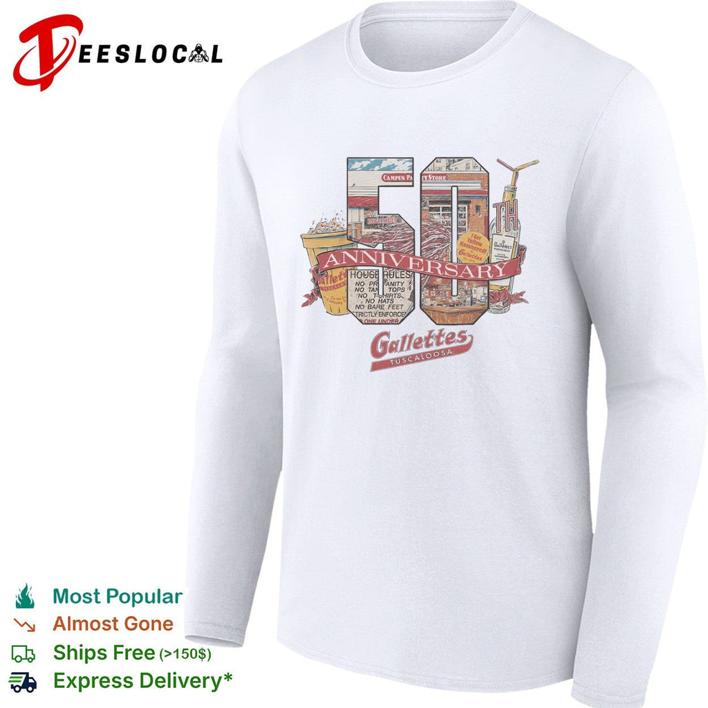 Gallettes Tuscaloosa 50th Anniversary House Rules I Got Yellow Hammered shirt Unisex