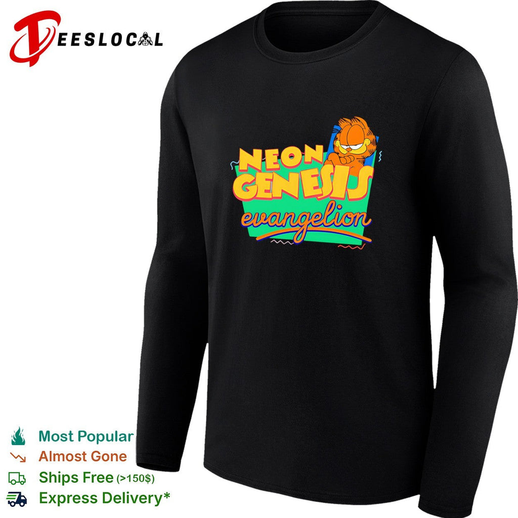 Garfield Neon Genesis Evangelion Mashup shirt Unisex