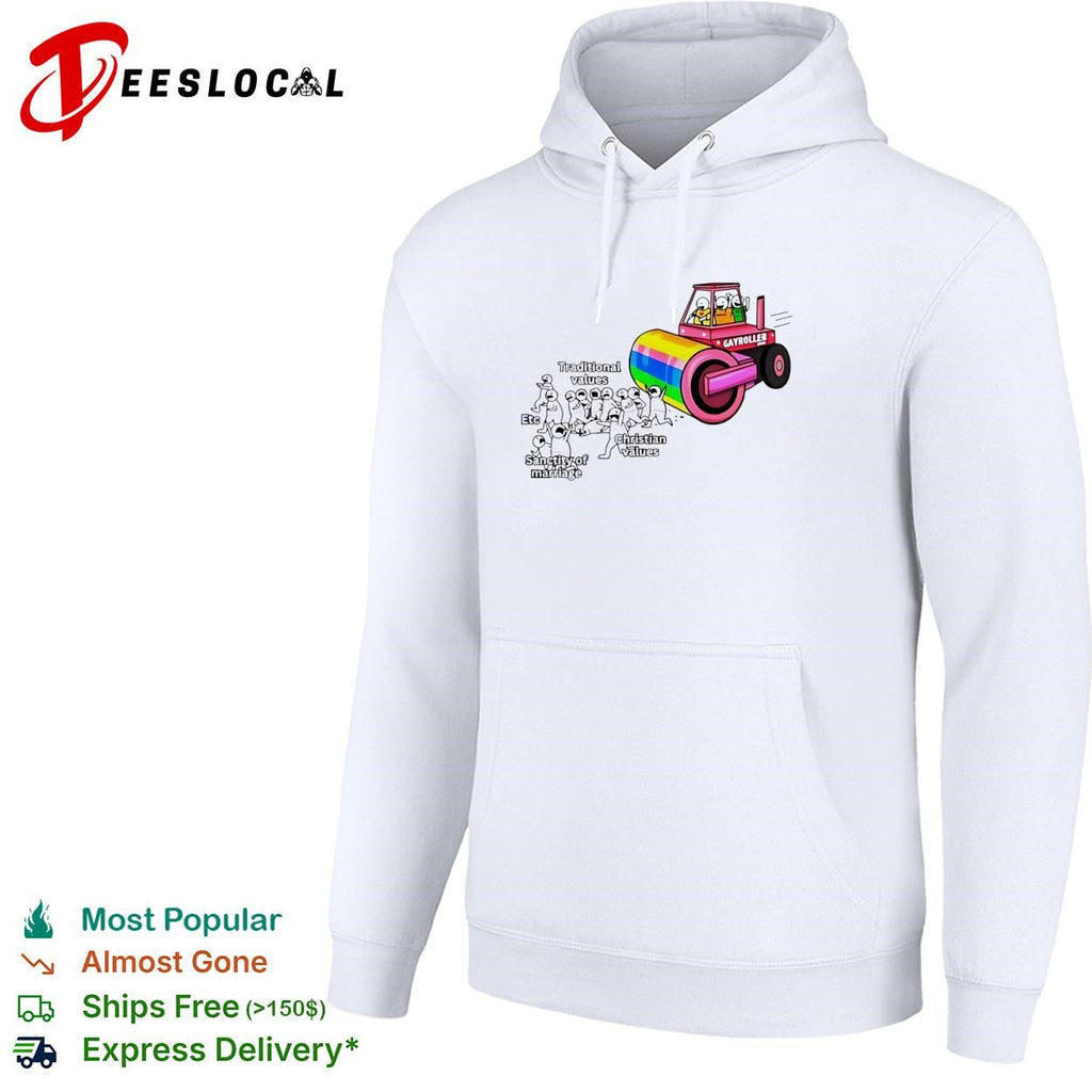 Gayroller rainbow steamroller LGBTQ pride funny shirt Unisex
