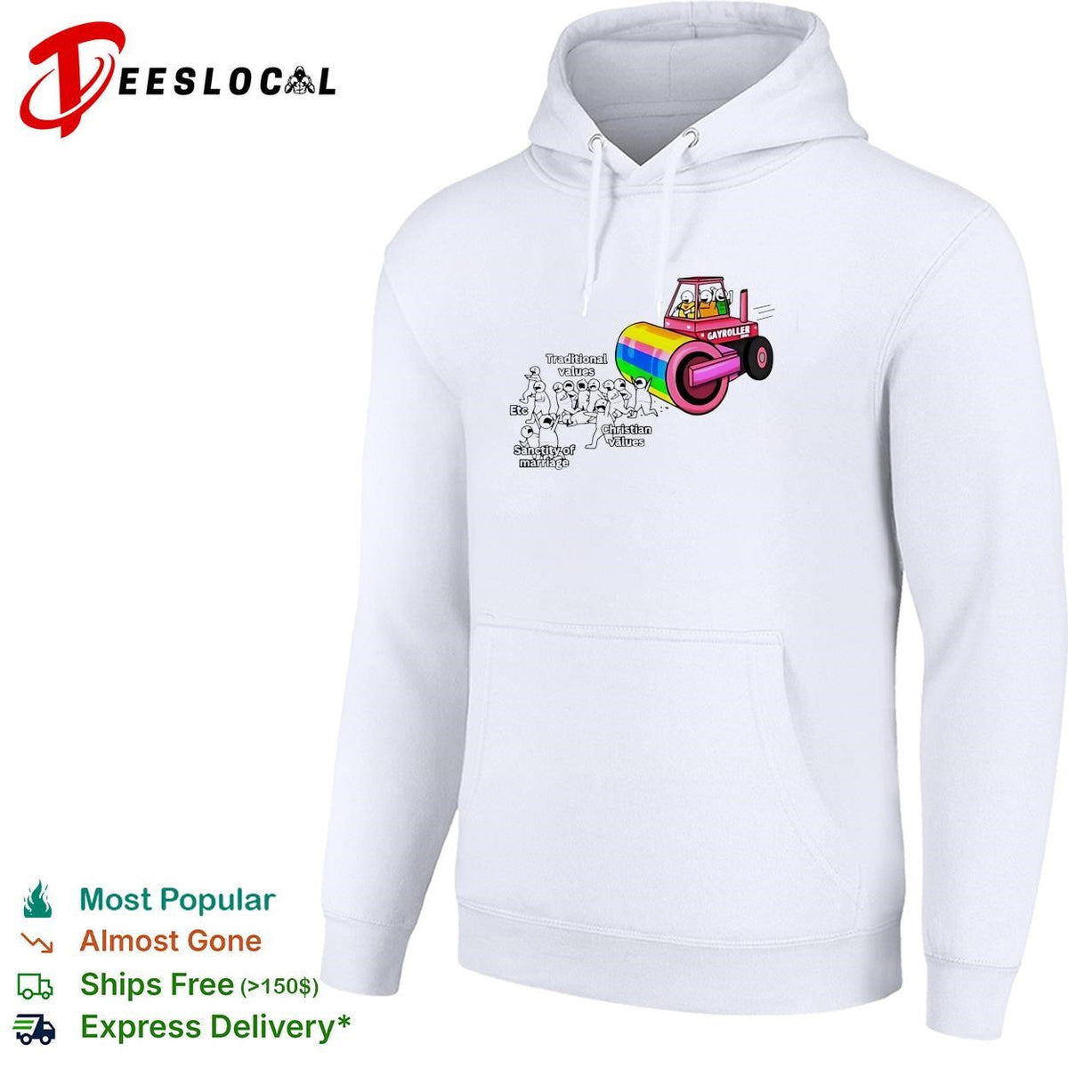 Gayroller rainbow steamroller LGBTQ pride funny shirt Unisex