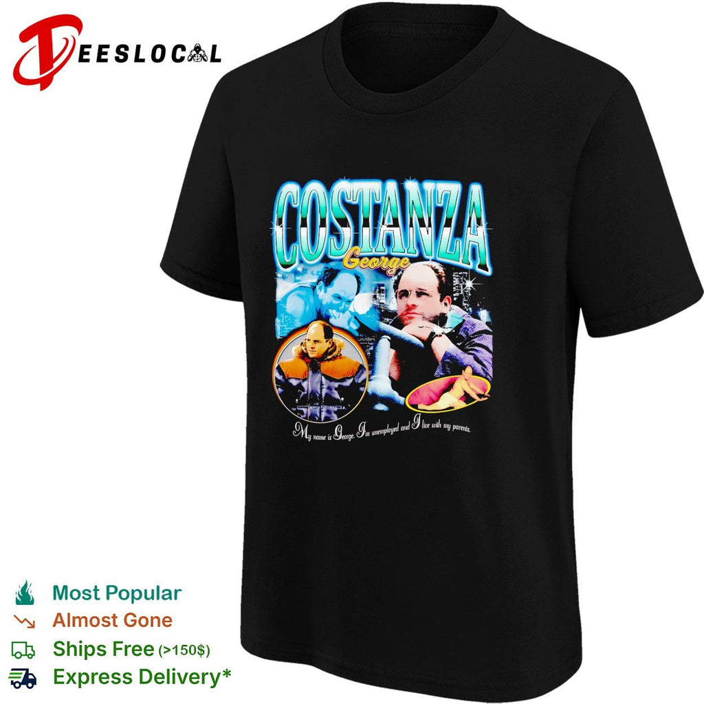 George Costanza Seinfeld vintage bootleg style graphic shirt Unisex