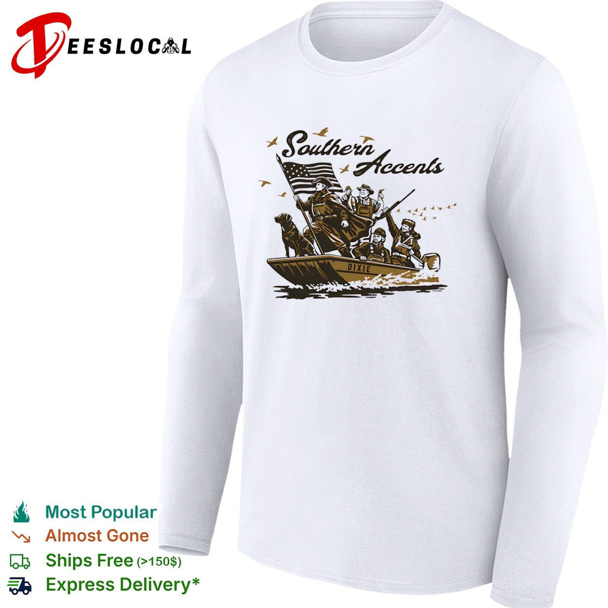George Washington Robert E Lee Andrew Jackson Davy Crockett Southern Accents shirt Unisex