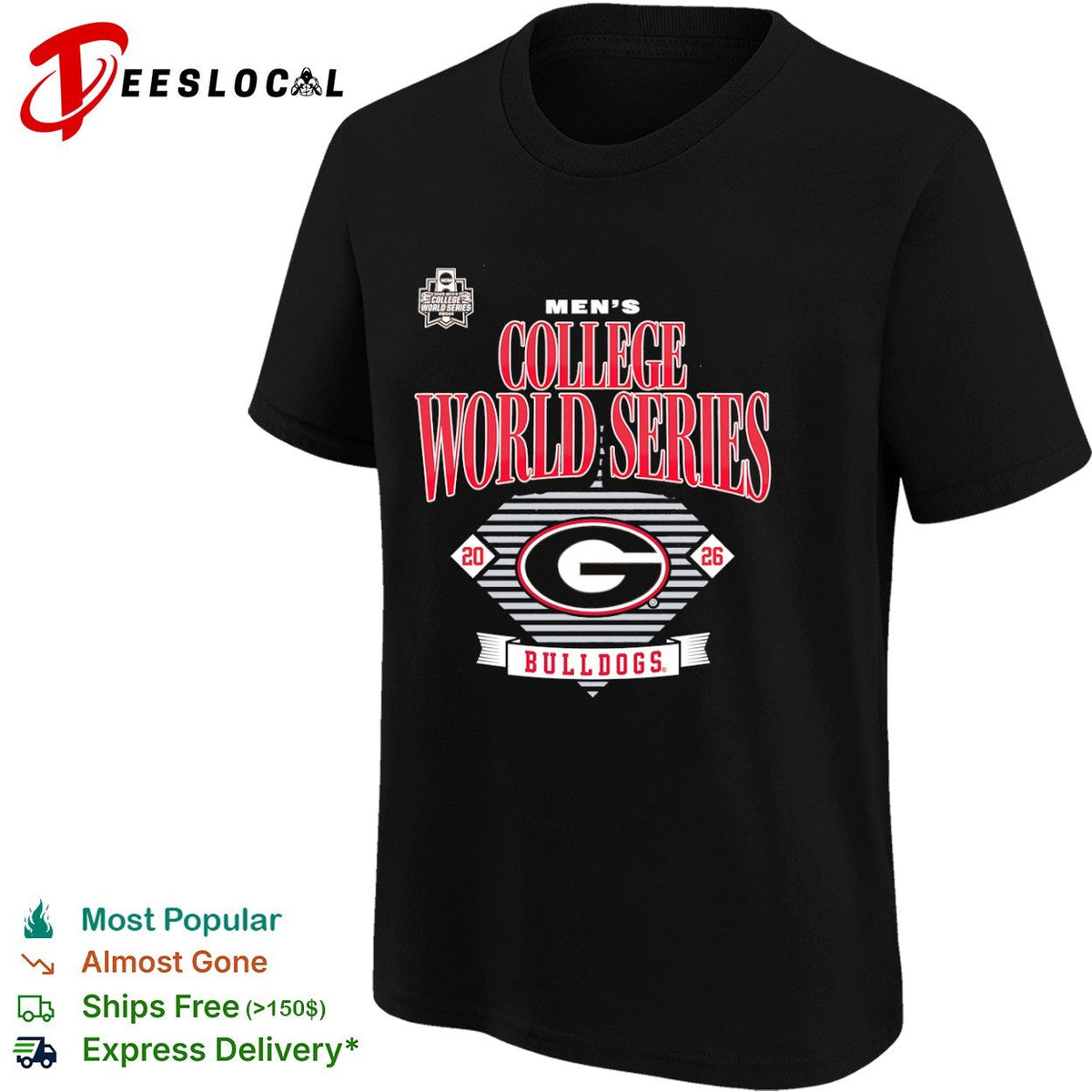Georgia Bulldogs 2026 College World Series Omaha NCAA Championship shirt Unisex