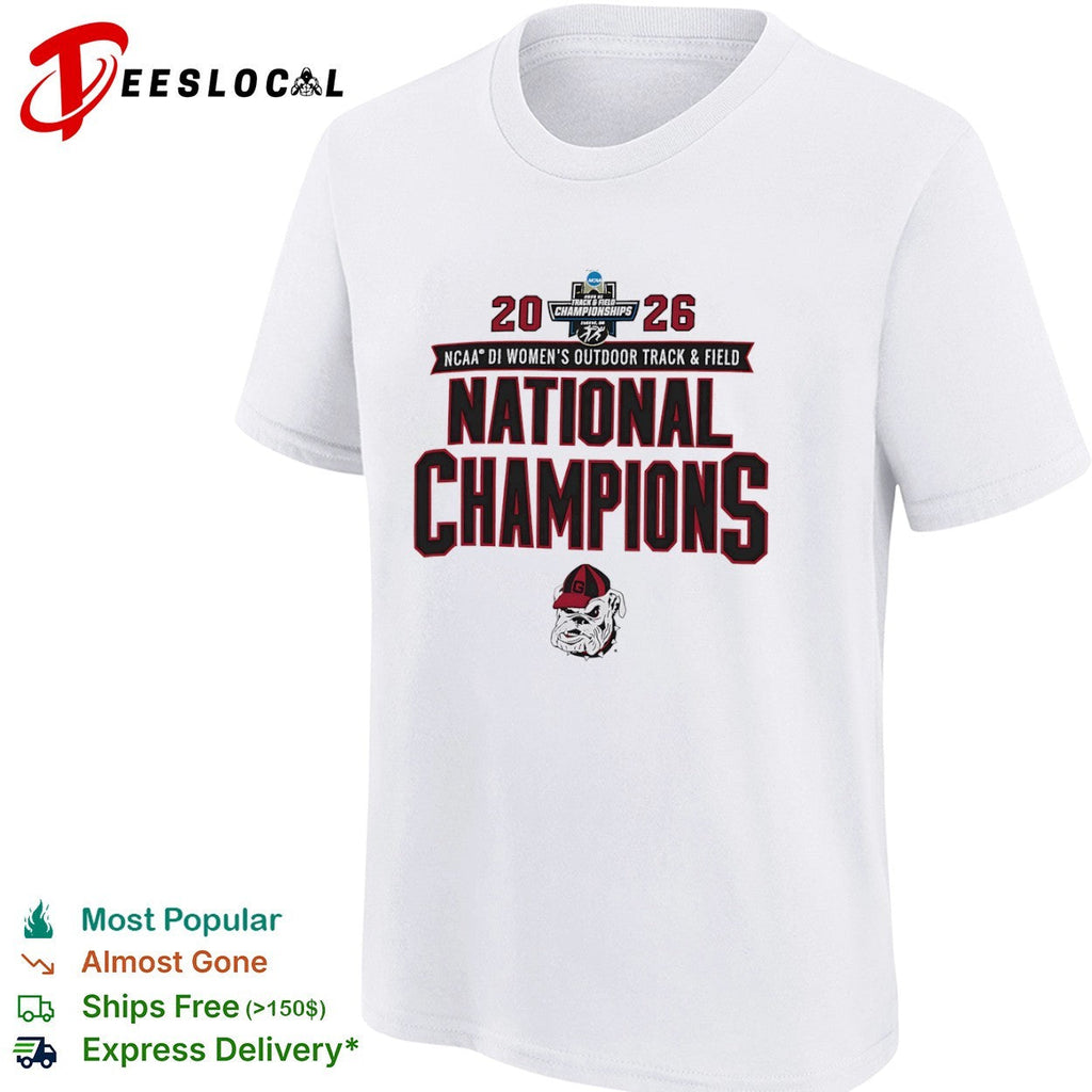 Georgia Bulldogs 2026 NCAA DI Women’s Outdoor Track and Field National Champions shirt Unisex