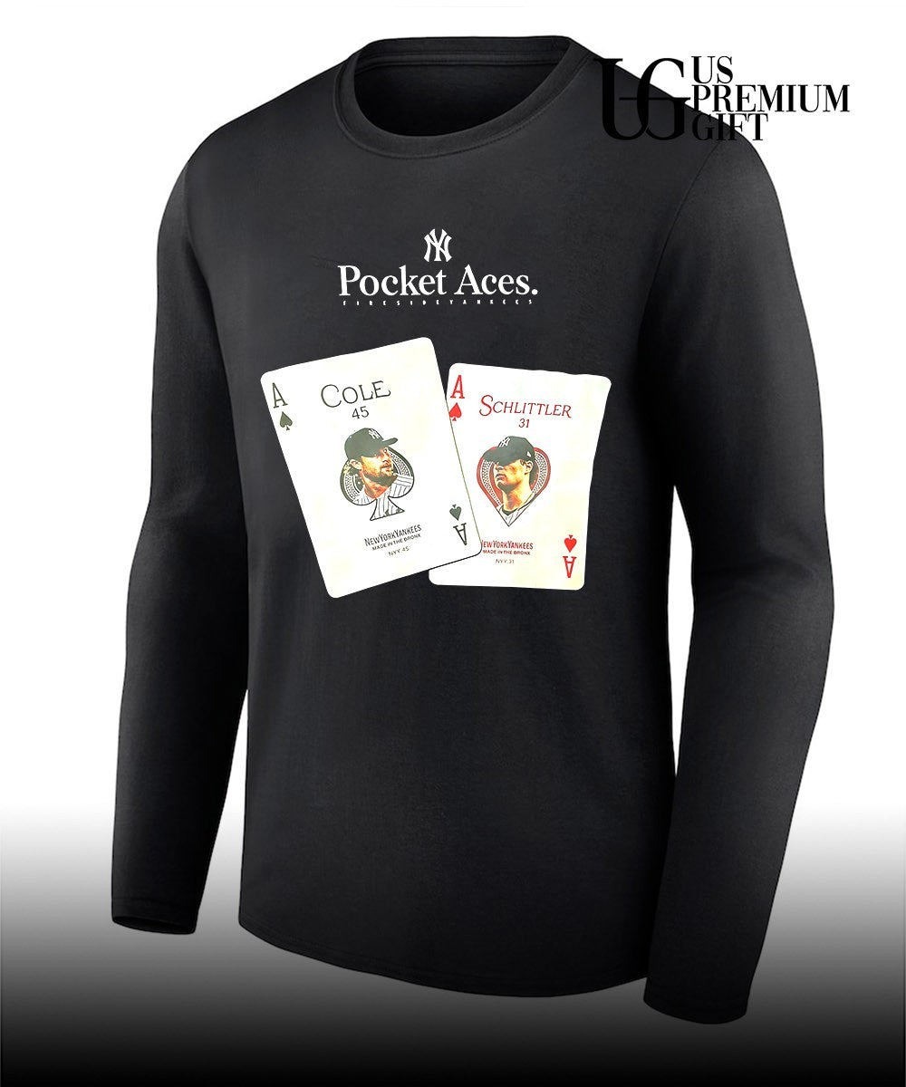 Gerrit Cole and Nick Schlittler New York Yankees Pocket Aces Fireside Yankees shirt Unisex